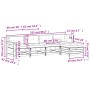 Juego de muebles jardín 5 pzas y cojines madera pino impregnada by vidaXL, Garden sets - Ref: Foro24-3250851, Price: 503,14 €...
