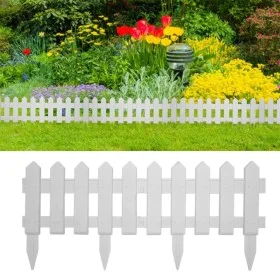 Bordes de jardín 17 unidades PP blanco 10 m by vidaXL, Garden edging and edging - Ref: Foro24-48616, Price: 41,03 €, Discount: %