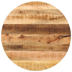 Tablero de mesa redondo madera maciza mango rugosa Ø 70x1,5 cm