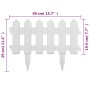 Bordes de jardín 17 unidades PP blanco 10 m by vidaXL, Garden edging and edging - Ref: Foro24-48616, Price: 51,05 €, Discount: %