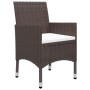 3-teiliges Gartensitzgruppen-Set mit braunen Kissen. von vidaXL, Gartensets - Ref: Foro24-3095891, Preis: 248,92 €, Rabatt: %