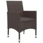 3-teiliges Gartensitzgruppen-Set mit braunen Kissen. von vidaXL, Gartensets - Ref: Foro24-3095891, Preis: 245,51 €, Rabatt: %