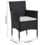 3-teiliges Gartensitzgruppen-Set mit braunen Kissen. von vidaXL, Gartensets - Ref: Foro24-3095891, Preis: 245,51 €, Rabatt: %