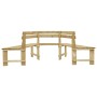 Gartenbank aus imprägniertem Kiefernholz, 240 cm von vidaXL, Gartenbänke - Ref: Foro24-49089, Preis: 172,53 €, Rabatt: %