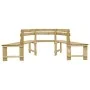 Impregnated pine wood garden bench 240 cm by vidaXL, garden benches - Ref: Foro24-49089, Price: 169,58 €, Discount: %
