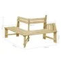 Gartenbank aus imprägniertem Kiefernholz, 240 cm von vidaXL, Gartenbänke - Ref: Foro24-49089, Preis: 169,58 €, Rabatt: %