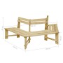 Gartenbank aus imprägniertem Kiefernholz, 240 cm von vidaXL, Gartenbänke - Ref: Foro24-49089, Preis: 172,53 €, Rabatt: %