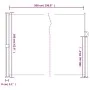 Toldo lateral retráctil azul 160x500 cm de vidaXL, Sombrillas - Ref: Foro24-4004431, Precio: 110,24 €, Descuento: %