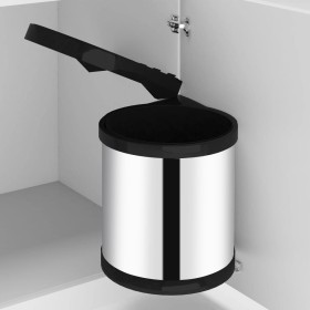 Einbau-Mülleimer für die Küche aus Edelstahl, 8 l von vidaXL, Mülltonnen und Mülltonnen - Ref: Foro24-51171, Preis: 44,70 €, ...
