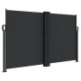 Toldo lateral retráctil negro 140x1000 cm de vidaXL, Sombrillas - Ref: Foro24-4004714, Precio: 142,45 €, Descuento: %