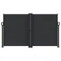 Toldo lateral retráctil negro 140x1000 cm de vidaXL, Sombrillas - Ref: Foro24-4004714, Precio: 142,45 €, Descuento: %