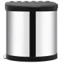 Built-in stainless steel kitchen trash can 8 L by vidaXL, Garbage cans and trash cans - Ref: Foro24-51171, Price: 47,43 €, Di...