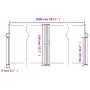 Toldo lateral retráctil negro 140x1000 cm by vidaXL, Umbrellas - Ref: Foro24-4004714, Price: 145,36 €, Discount: %