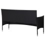 Sofá de jardín 3 plazas con cojines ratán sintético negro by vidaXL, Outdoor sofas - Ref: Foro24-318500, Price: 161,12 €, Dis...