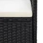 Sofá de jardín 3 plazas con cojines ratán sintético negro by vidaXL, Outdoor sofas - Ref: Foro24-318500, Price: 158,36 €, Dis...