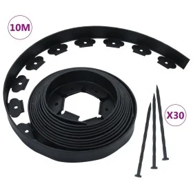 Flexible lawn edging with 30 stakes 10 m 5 cm by vidaXL, Garden edging and edging - Ref: Foro24-48614, Price: 33,70 €, Discou...