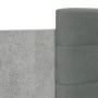 Concrete gray engineered wood bed with headboard 90x200 cm by vidaXL, Beds and slatted bases - Ref: Foro24-3209943, Price: 14...