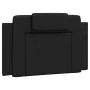 Bed frame with headboard black synthetic leather 90x190 cm by vidaXL, Beds and slatted bases - Ref: Foro24-3208061, Price: 14...
