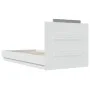 Estructura de cama con cabecero y luces LED blanco 75x190 cm de vidaXL, Camas y somieres - Ref: Foro24-3210066, Precio: 161,3...