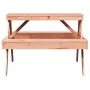 Mesa de pícnic madera maciza Douglas 105x134x75 cm by vidaXL, Garden tables - Ref: Foro24-832570, Price: 103,58 €, Discount: %