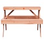 Mesa de pícnic madera maciza Douglas 105x134x75 cm by vidaXL, Garden tables - Ref: Foro24-832570, Price: 141,68 €, Discount: %