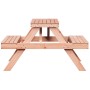 Mesa de pícnic madera maciza Douglas 105x134x75 cm by vidaXL, Garden tables - Ref: Foro24-832570, Price: 141,68 €, Discount: %