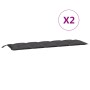 Cojines de banco de jardín 2 uds antracita 180x50x7 cm by vidaXL, Cushions for chairs and sofas - Ref: Foro24-361716, Price: ...