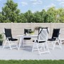 Stuhlkissen mit hoher Rückenlehne, 4 Stück, schwarzer Oxford-Stoff. von vidaXL, Kissen für Stühle und Sofas - Ref: Foro24-377...