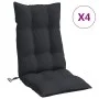 Cojines de silla con respaldo alto 4 uds tela Oxford negro de vidaXL, Cojines para sillas y sofás - Ref: Foro24-377624, Preci...