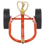 Roter Stahl-Sprinkler-Schlitten mit Rädern und drehbarem Kopf. von vidaXL, Sprühzubehör - Ref: Foro24-4005276, Preis: 56,28 €...