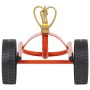 Roter Stahl-Sprinkler-Schlitten mit Rädern und drehbarem Kopf. von vidaXL, Sprühzubehör - Ref: Foro24-4005276, Preis: 56,28 €...