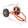Roter Stahl-Sprinkler-Schlitten mit Rädern und drehbarem Kopf. von vidaXL, Sprühzubehör - Ref: Foro24-4005276, Preis: 56,28 €...