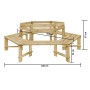 Garden bench made of impregnated pine wood, 240 cm. by vidaXL, garden benches - Ref: Foro24-49088, Price: 348,38 €, Discount: %