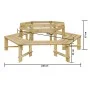 Gartenbank imprägniertes Kiefernholz 240 cm von vidaXL, Gartenbänke - Ref: Foro24-49088, Preis: 341,75 €, Rabatt: %