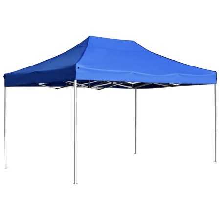 Carpa plegable profesional de aluminio azul 4,5x3 m