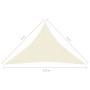 Cream HDPE sail awning 160 g/m² 4x4x5.8 m by vidaXL, Umbrellas - Ref: Foro24-311204, Price: 28,81 €, Discount: %