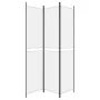 Biombo divisor de 3 paneles de tela blanco 150x220 cm de vidaXL, Divisores de ambientes - Ref: Foro24-350242, Precio: 36,72 €...