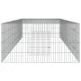 Rabbit cage 3 panels galvanized iron 325x109x54 cm by vidaXL, Cages and habitats for small animals - Ref: Foro24-171564, Pric...