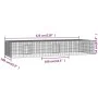 Rabbit cage 3 panels galvanized iron 325x109x54 cm by vidaXL, Cages and habitats for small animals - Ref: Foro24-171564, Pric...