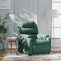 Sillón de masaje reclinable de tela verde oscuro de vidaXL, Sillones - Ref: Foro24-373480, Precio: 259,80 €, Descuento: %
