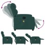 Liegender Massagesessel aus dunkelgrünem Stoff von vidaXL, Sessel - Ref: Foro24-373480, Preis: 240,11 €, Rabatt: %