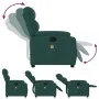 Sillón de masaje reclinable de tela verde oscuro de vidaXL, Sillones - Ref: Foro24-373480, Precio: 259,80 €, Descuento: %