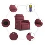 Sillón de masaje reclinable de tela color vino tinto de vidaXL, Sillones - Ref: Foro24-373477, Precio: 271,69 €, Descuento: %