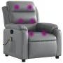 Liegender Massagesessel aus grauem Kunstleder von vidaXL, Sessel - Ref: Foro24-373496, Preis: 221,51 €, Rabatt: %