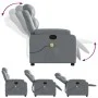 Liegender Massagesessel aus grauem Kunstleder von vidaXL, Sessel - Ref: Foro24-373496, Preis: 221,51 €, Rabatt: %