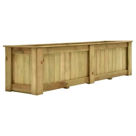 Pine wood flowerbed treated with preservatives 196x50x50 cm by vidaXL, Pots and planters - Ref: Foro24-49095, Price: 194,05 €...