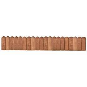 Roll of brown impregnated pine wood border 120 cm by vidaXL, Garden edging and edging - Ref: Foro24-49106, Price: 20,65 €, Di...