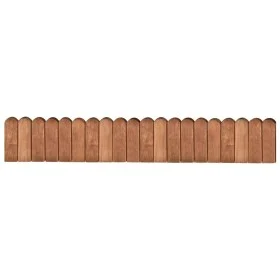 Roll of brown impregnated pine wood border 120 cm by vidaXL, Garden edging and edging - Ref: Foro24-49106, Price: 20,28 €, Di...