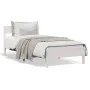 Bed frame with white pine wood headboard 90x190 cm by vidaXL, Beds and slatted bases - Ref: Foro24-842779, Price: 97,33 €, Di...