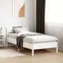 Bed frame with white pine wood headboard 90x190 cm by vidaXL, Beds and slatted bases - Ref: Foro24-842779, Price: 97,33 €, Di...